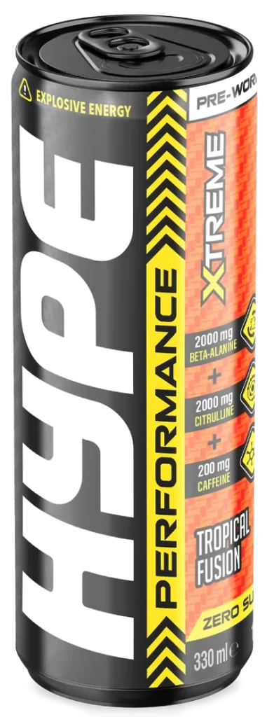 Hype Pre-Workout drink in 'Tropical Fusion